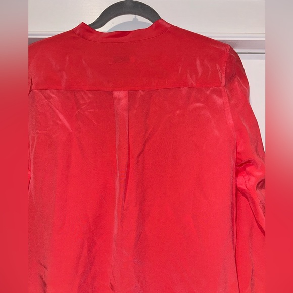 Equipment silk top, tangerine color size small. Excellent condition. - Picture 3 of 3